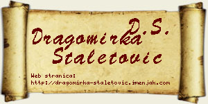Dragomirka Staletović vizit kartica